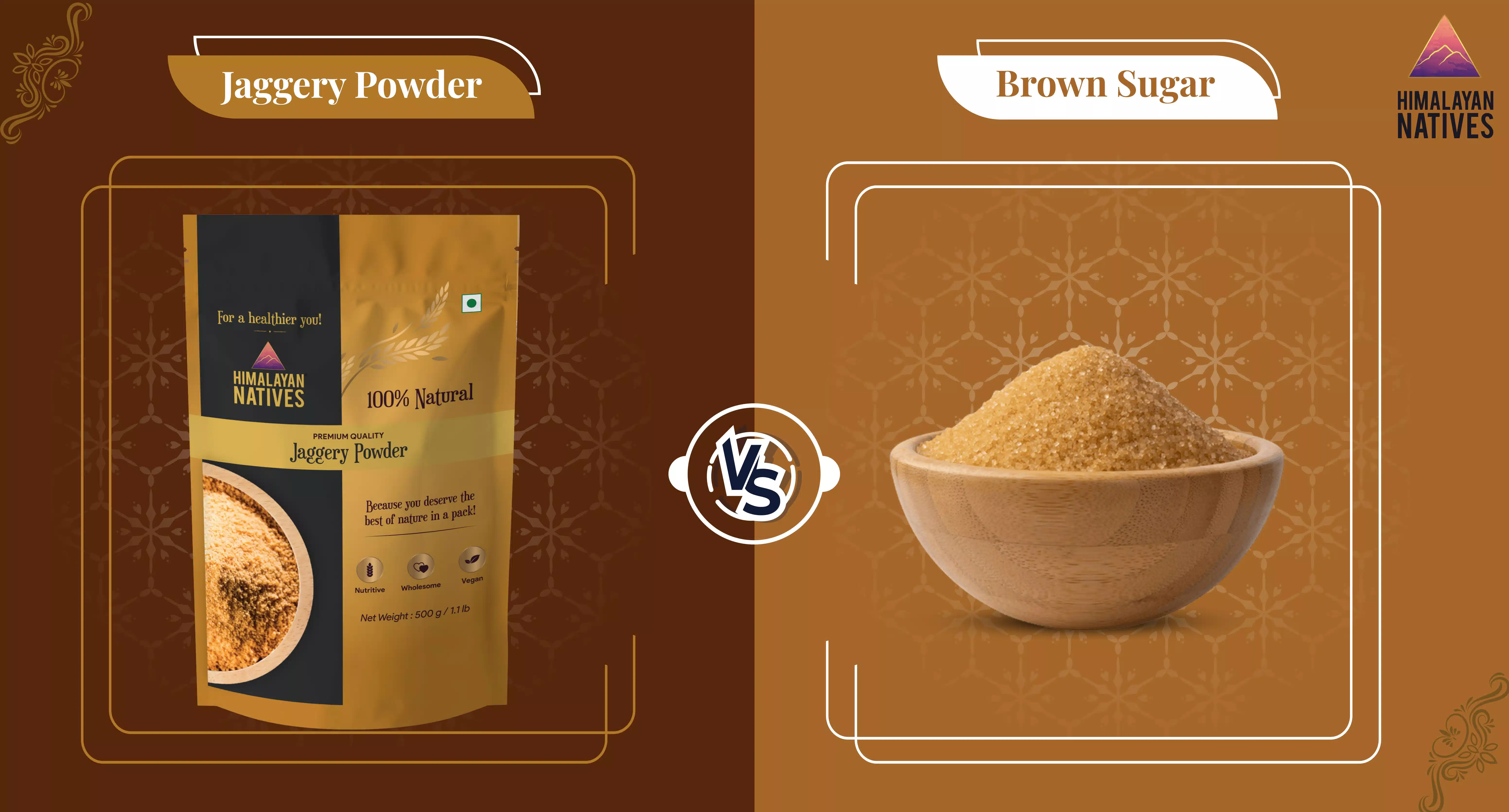 Brown Sugar vs Jaggery