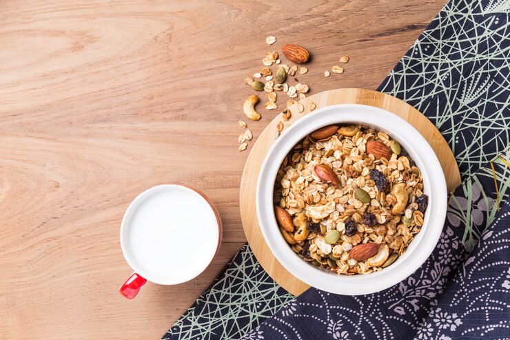 multi grain cereal with dried fruits nuts