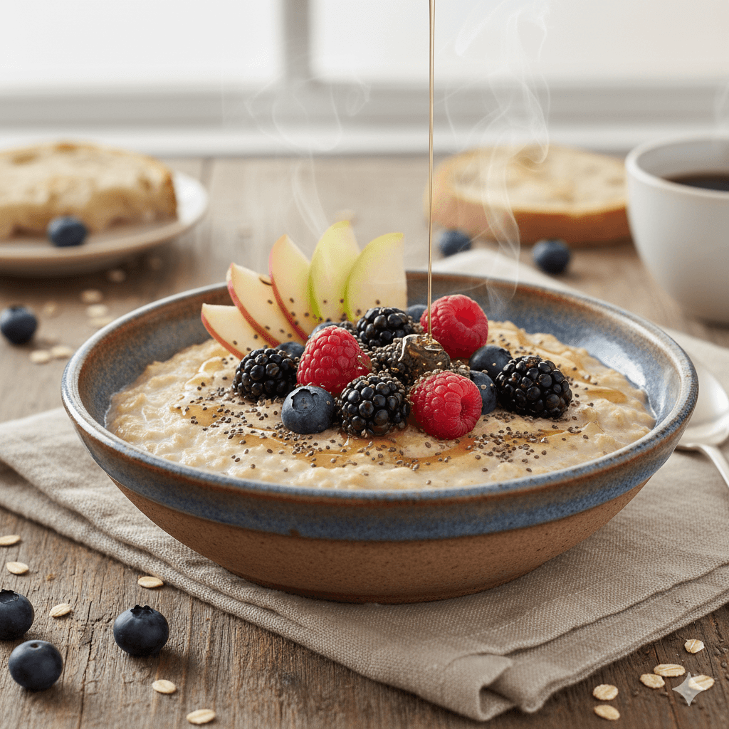 Apple, Berries & Chia Seeds Oatmeal